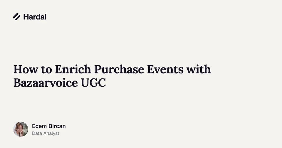 How to Enrich Purchase Events with Bazaarvoice UGC