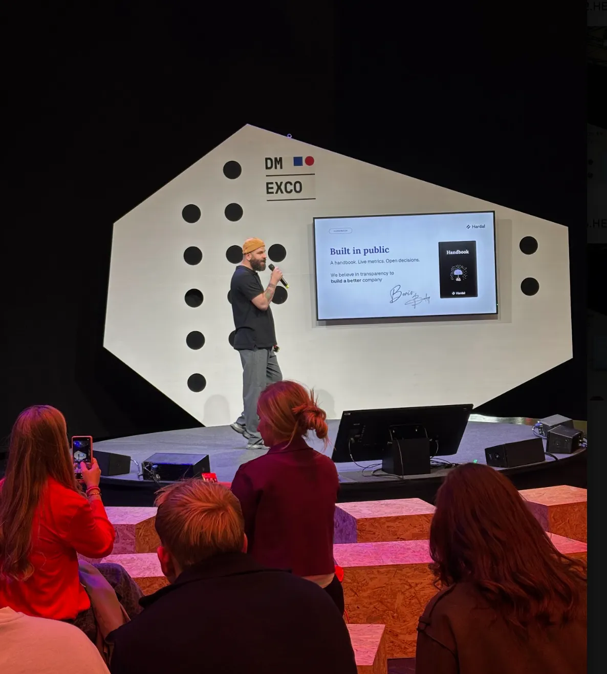 Berkay on stage at DMEXCO