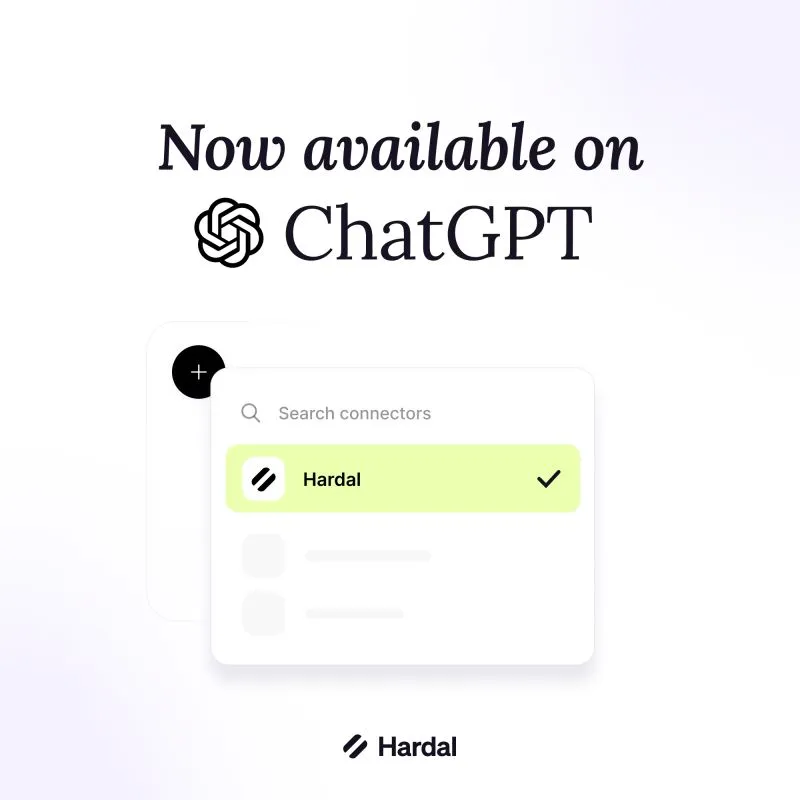 Hardal's MCP server, now listed in the ChatGPT and Claude directories