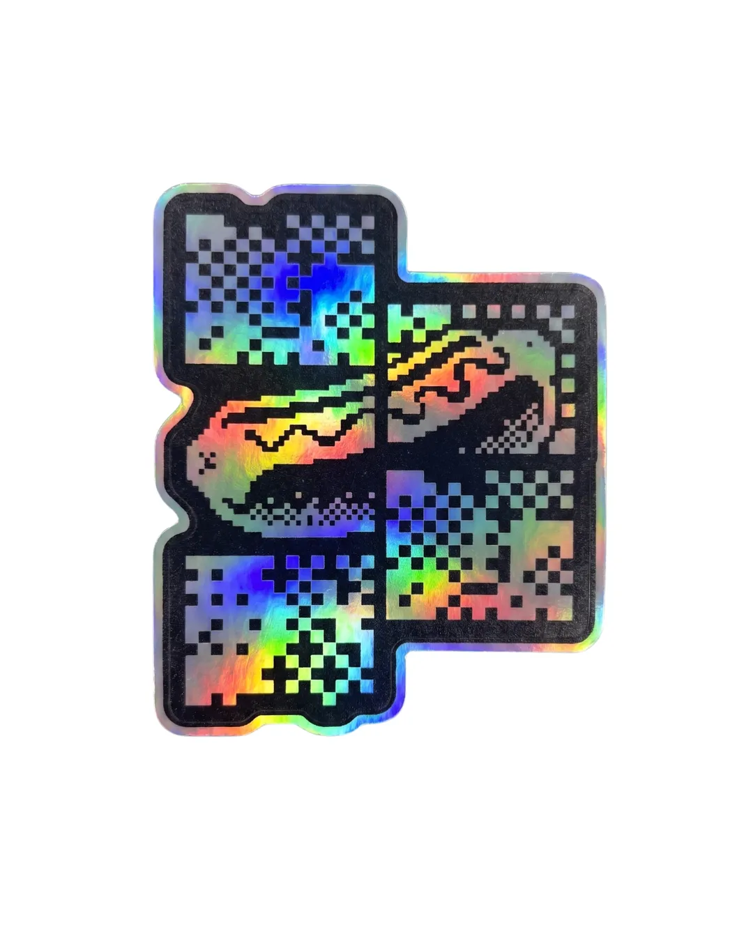 Hot Dog Hologram Sticker