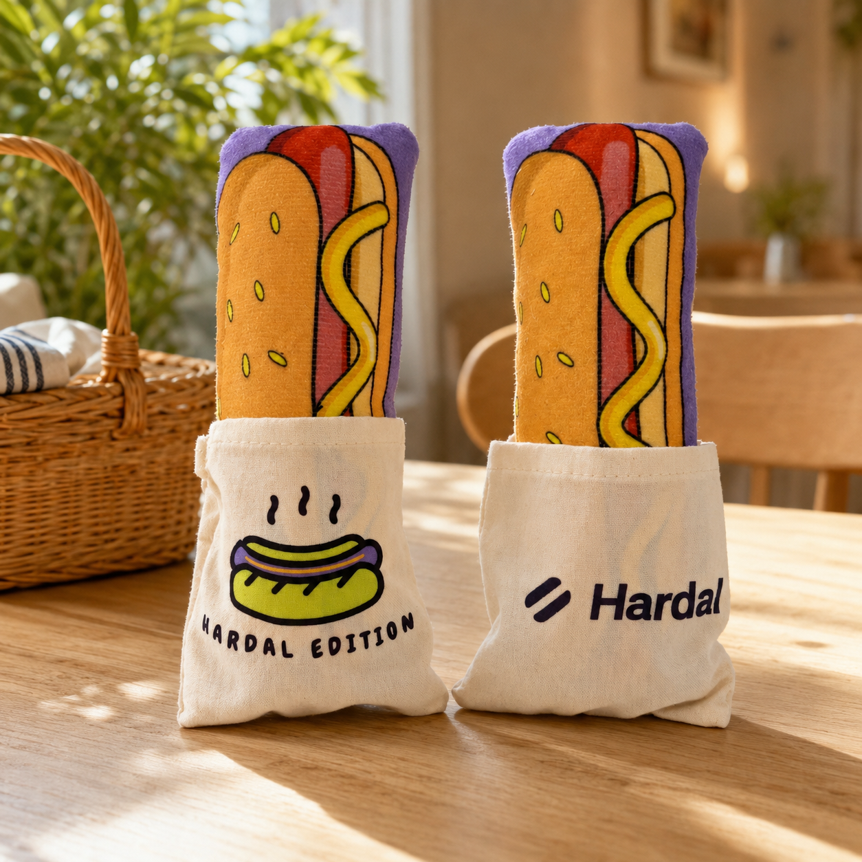 Hardal merch on a table