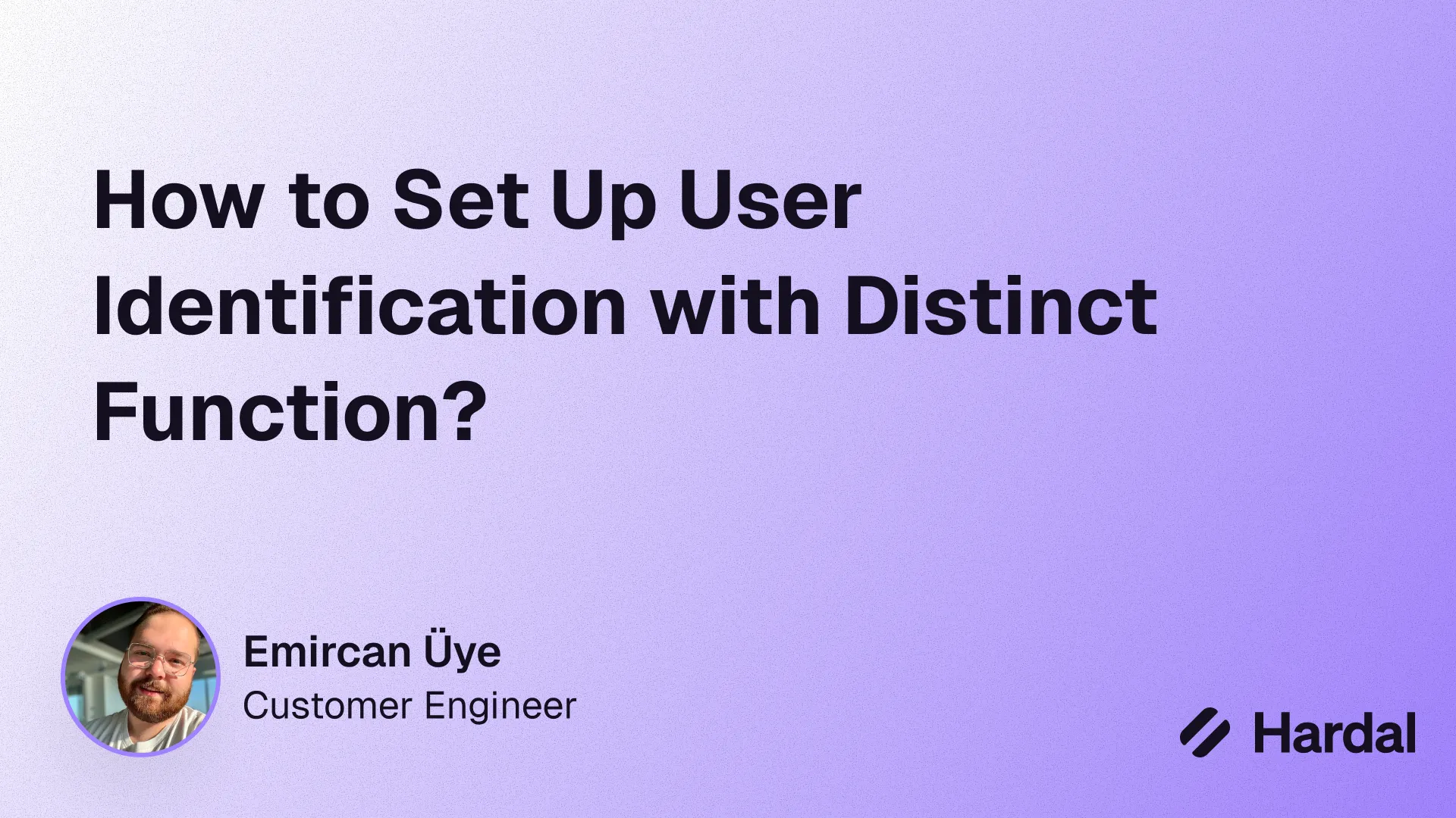 How to Set Up User Identification with Distinct Function