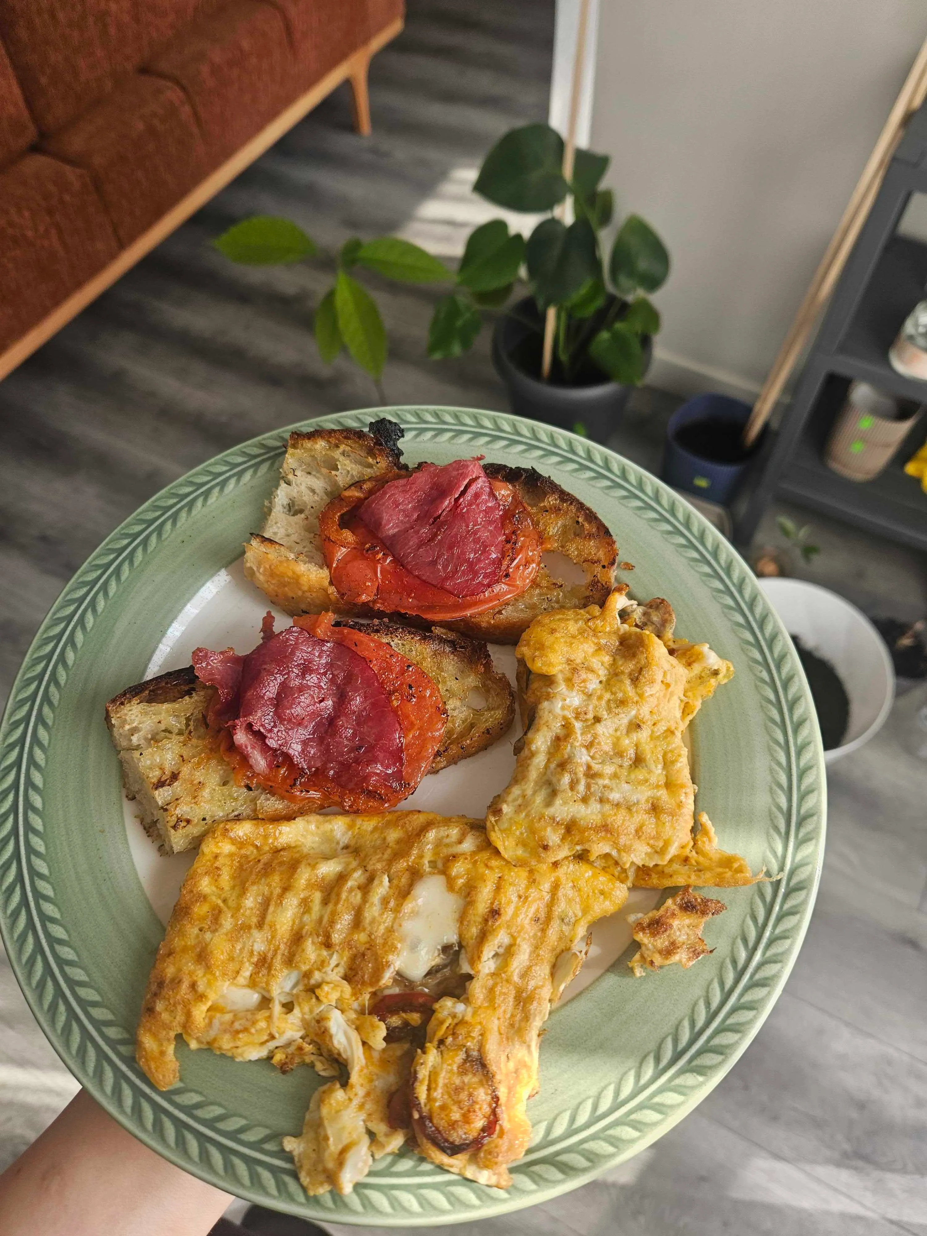 Egg and Sucuk Breakfast Plate