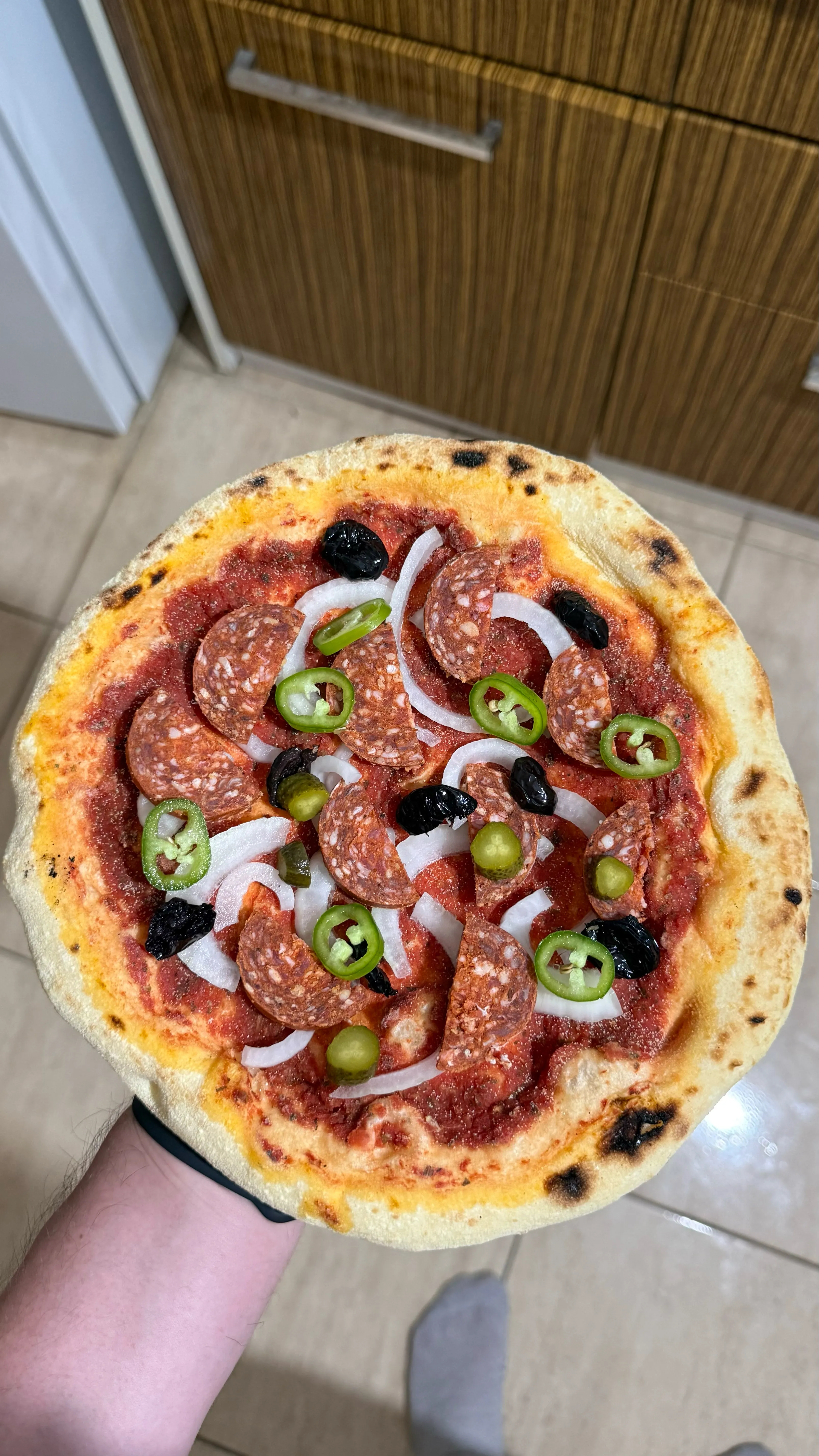 Homemade Pepperoni Pizza